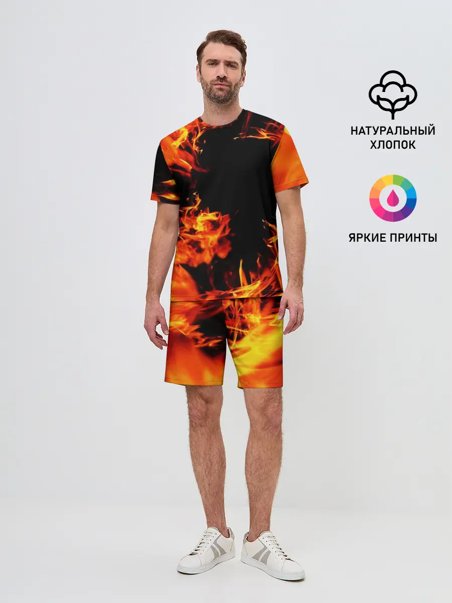 Мужской костюм с шортами / ОГОНЬ | FIRE