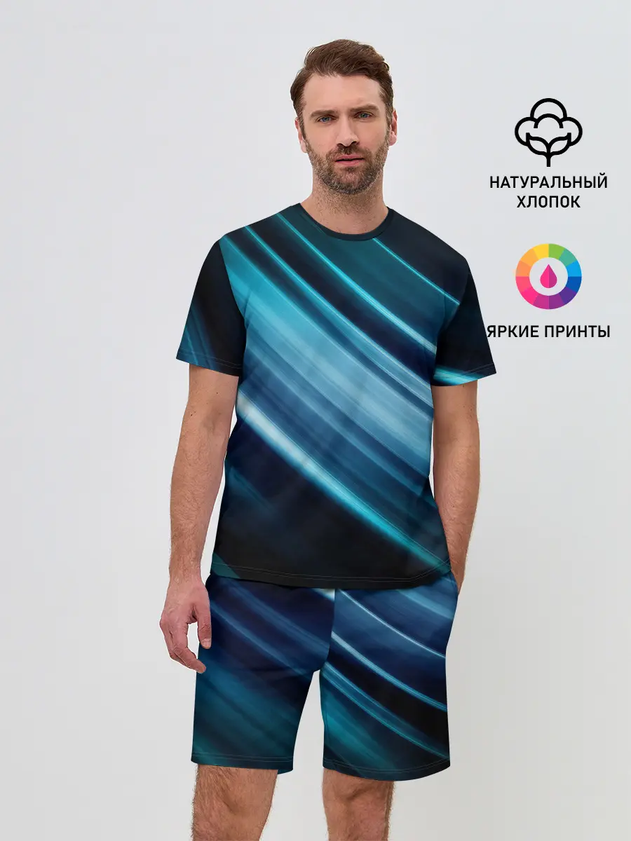 Мужской костюм с шортами / GEOMETRY STRIPES