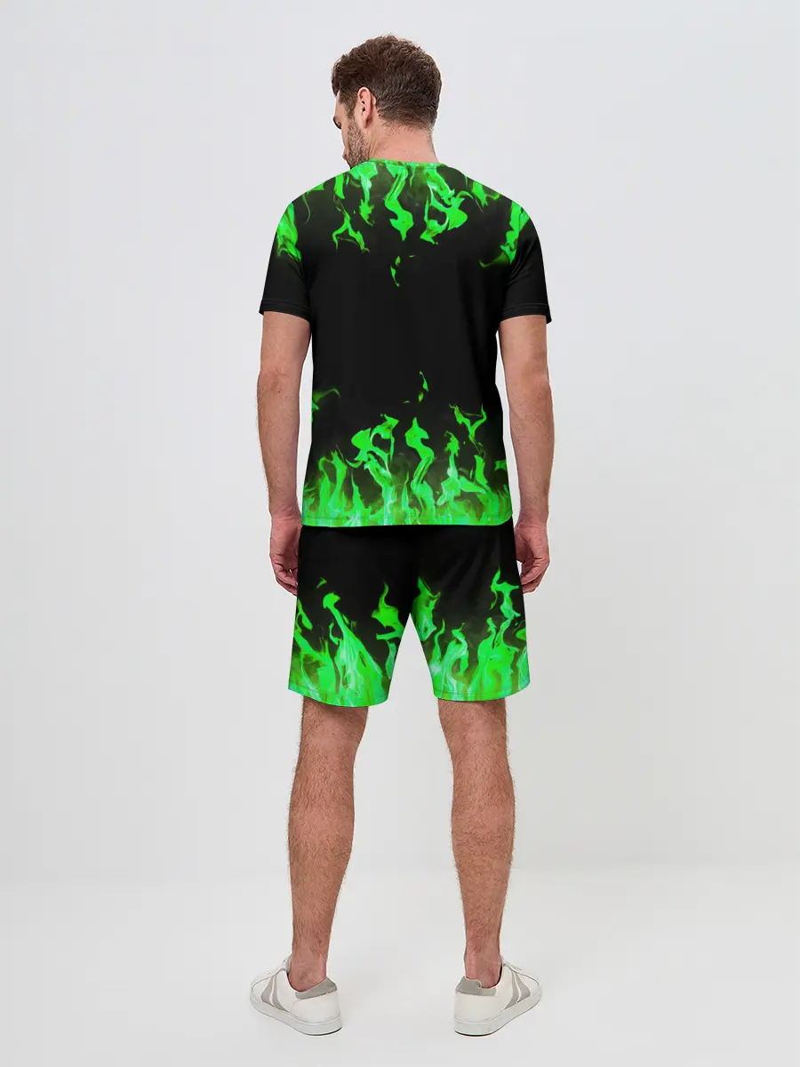 Мужской костюм с шортами / GREEN FIRE | ОГОНЬ