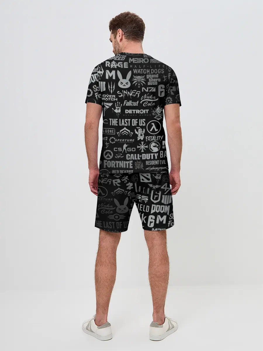 Мужской костюм с шортами / ЛОГОТИПЫ ИГР / LOGO GAMES