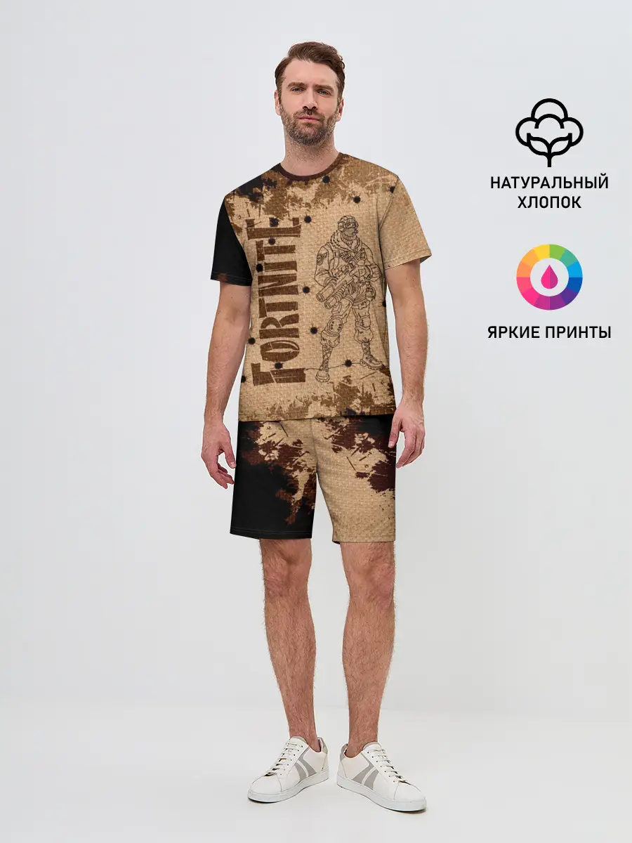 Мужской костюм с шортами / Fortnite