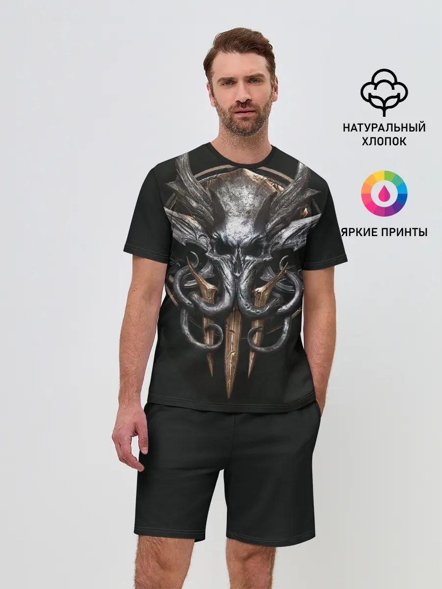 Мужской костюм с шортами / baldurs gate 3