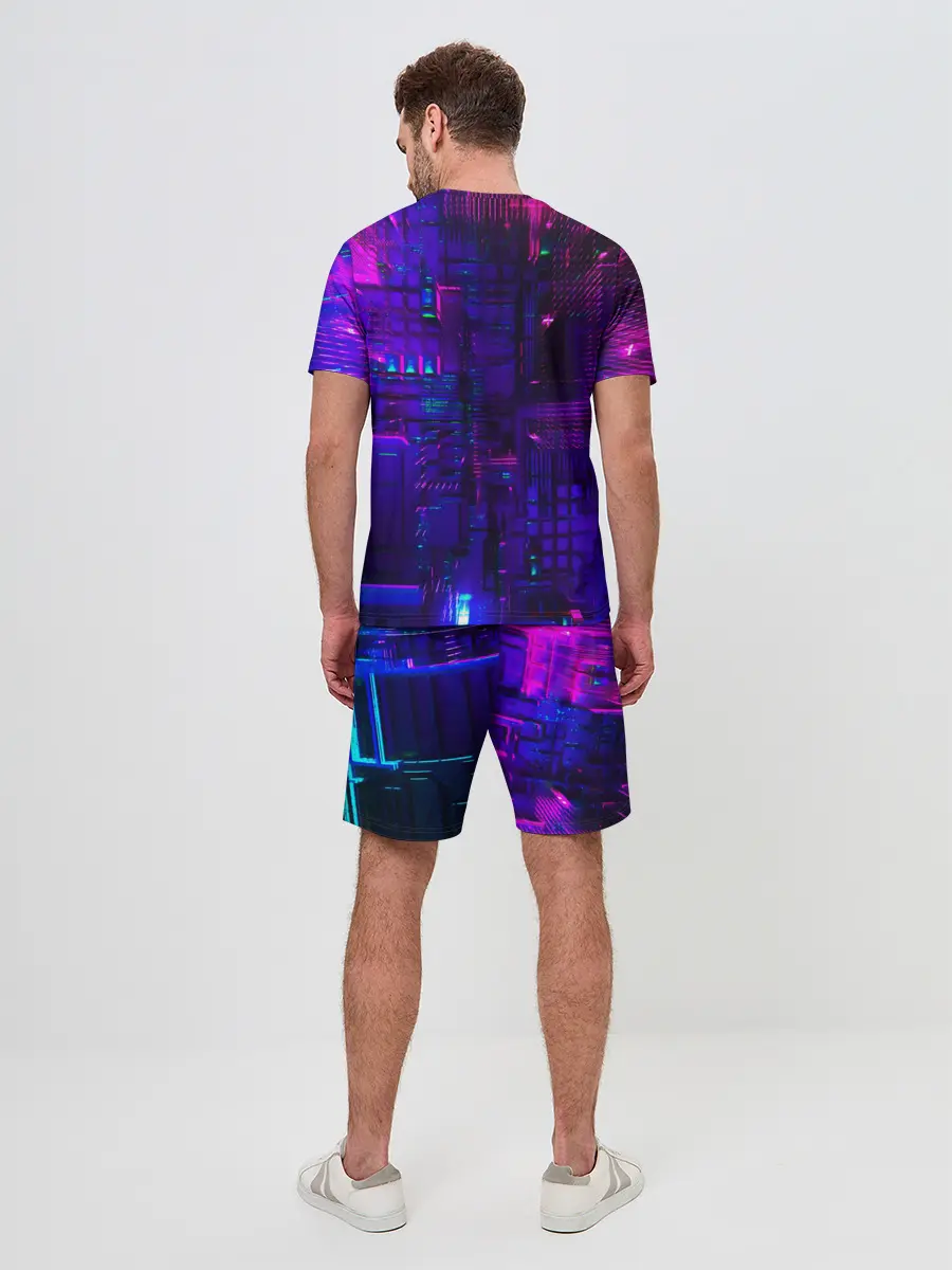 Мужской костюм с шортами / NEON CUBES
