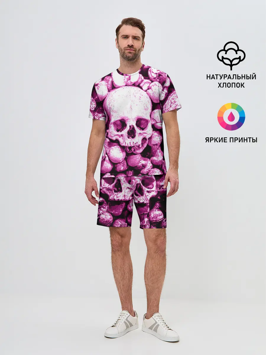 Мужской костюм с шортами / череп