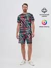 Мужской костюм с шортами / Glitch микс