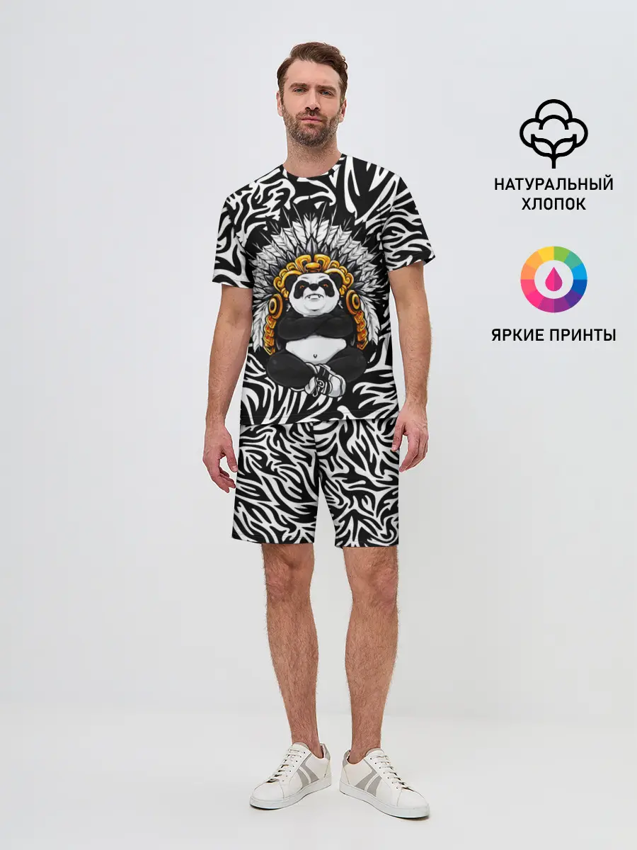 Мужской костюм с шортами / Мудрая Панда