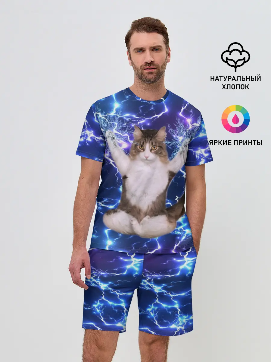 Мужской костюм с шортами / Грозовой Котик