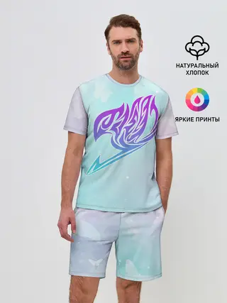 Мужской костюм с шортами / Хвост Феи радужный фон