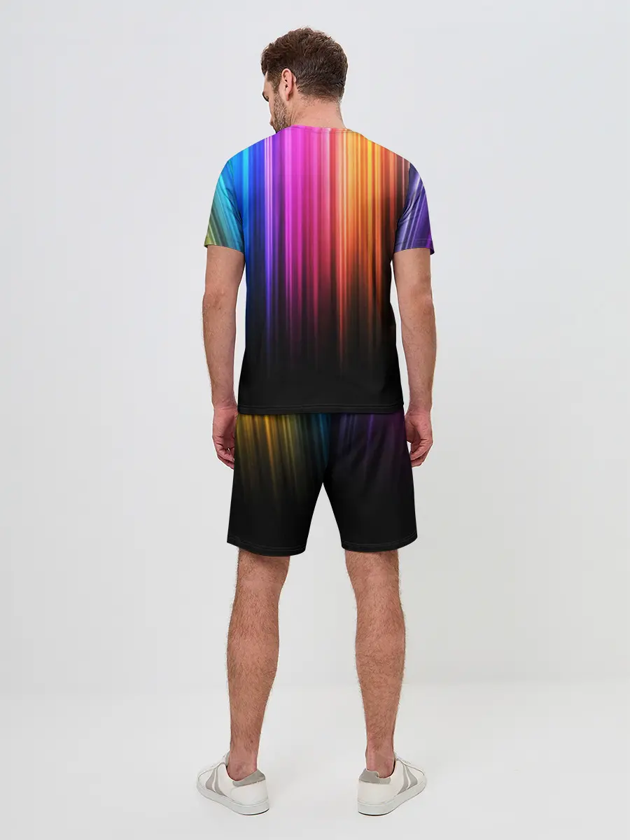 Мужской костюм с шортами / НЕОНОВЫЙ ЦВЕТ