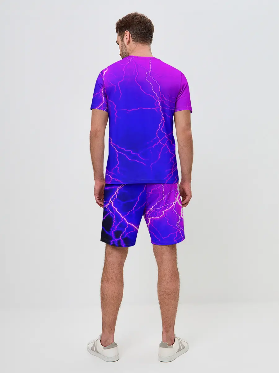 Мужской костюм с шортами / НЕОНОВАЯ МОЛНИЯ