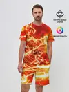 Мужской костюм с шортами / ОГНЕННАЯ МОЛНИЯ
