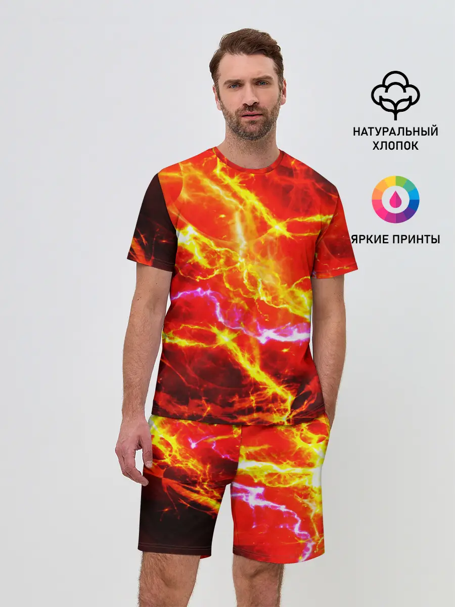 Мужской костюм с шортами / УДАРЫ МОЛНИИ
