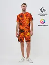 Мужской костюм с шортами / ОГОНЬ