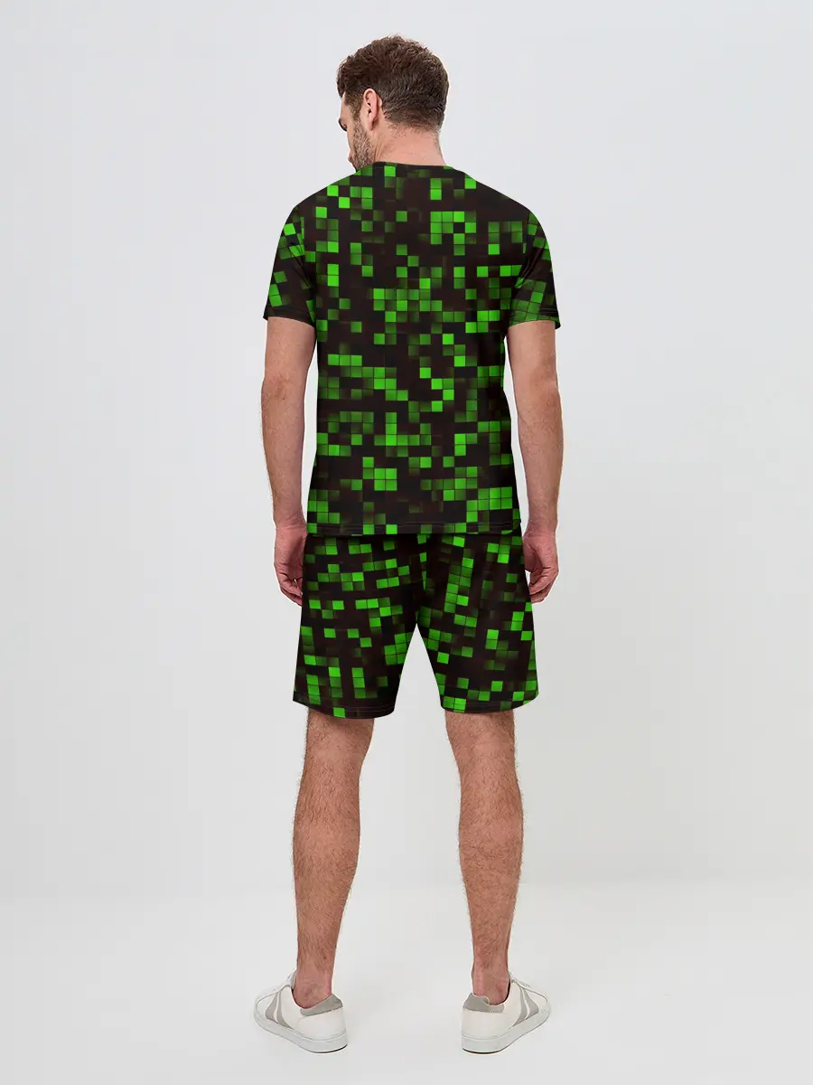 Мужской костюм с шортами / MINECRAFT CREEPER