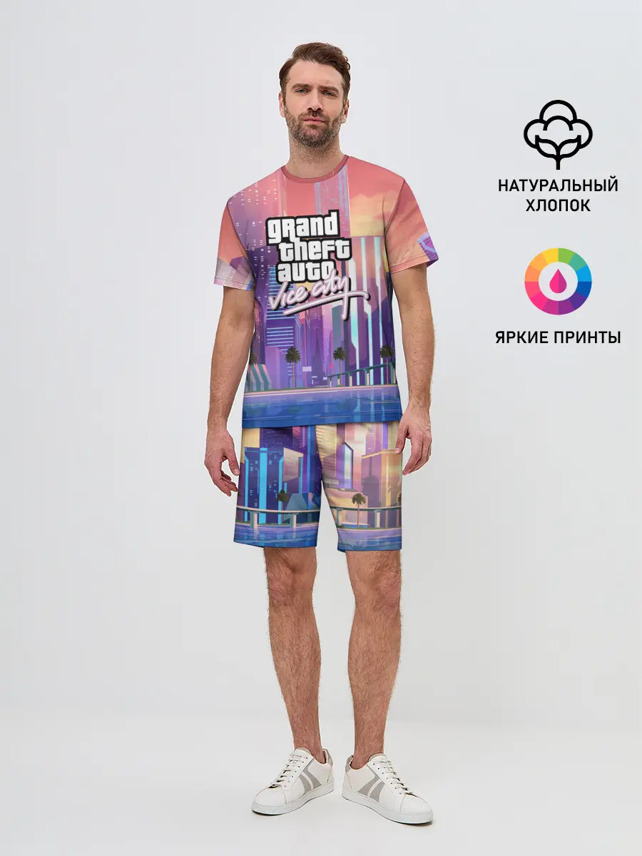 Мужской костюм с шортами / Vice city