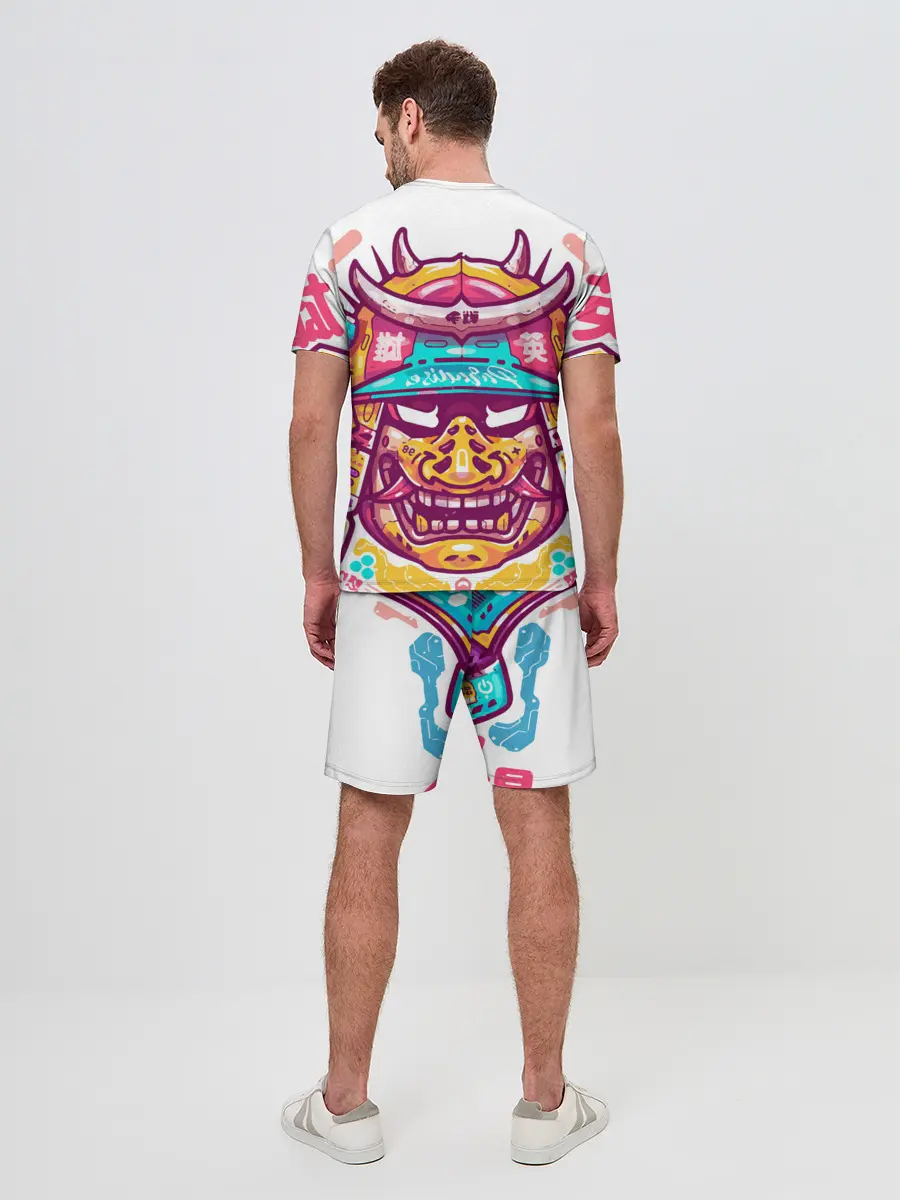 Мужской костюм с шортами / Светлый самурай