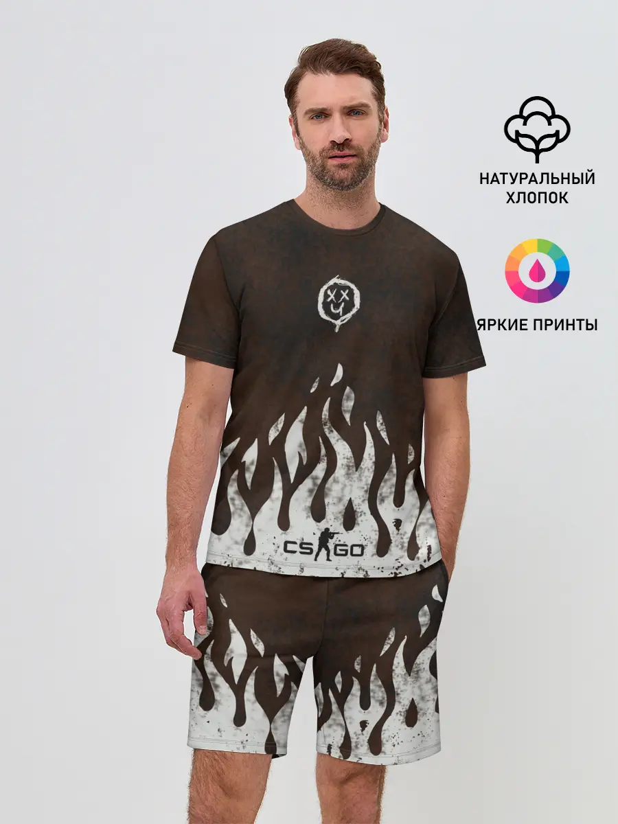 Мужской костюм с шортами / cs:go - Оксидное пламя