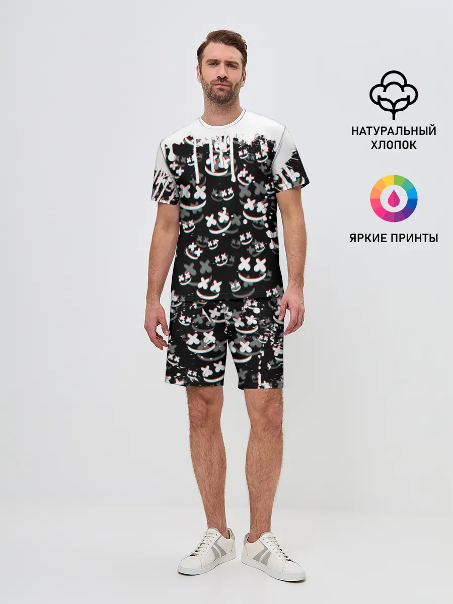 Мужской костюм с шортами / MARSHMELLO GLITCH