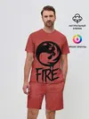 Мужской костюм с шортами / Emblems Fire