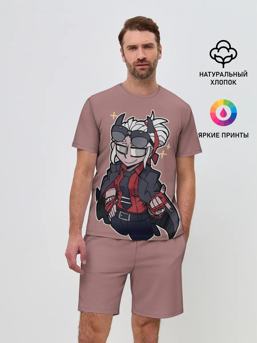 Мужской костюм с шортами / Helltaker.