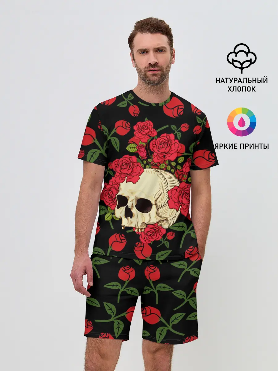 Мужской костюм с шортами / Skull | Roses