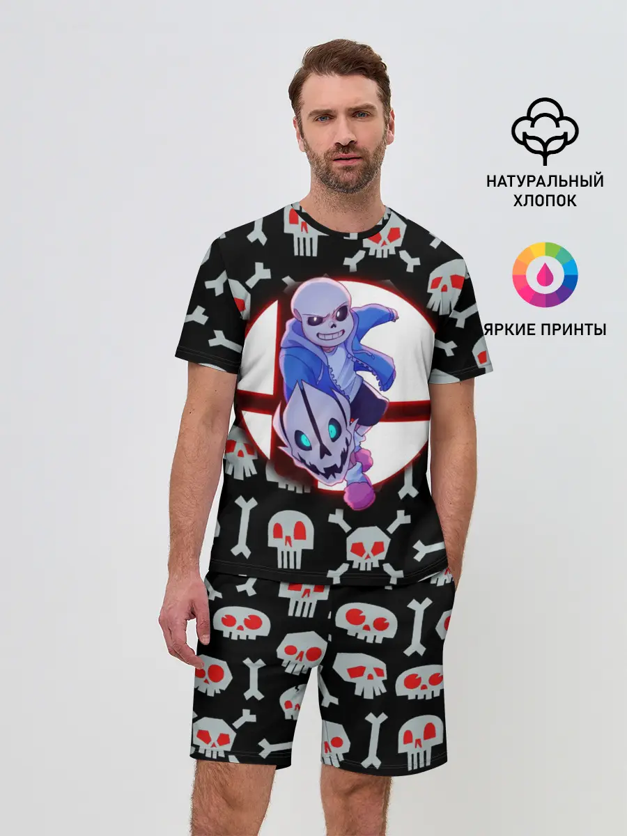 Мужской костюм с шортами / Sans | Неон