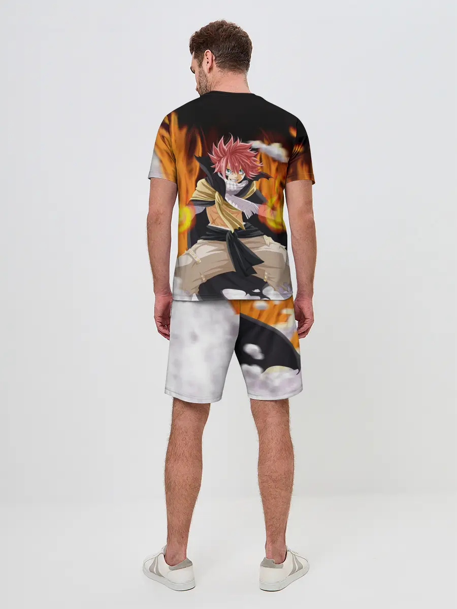 Мужской костюм с шортами / Fairy Tail воинственный Нацу