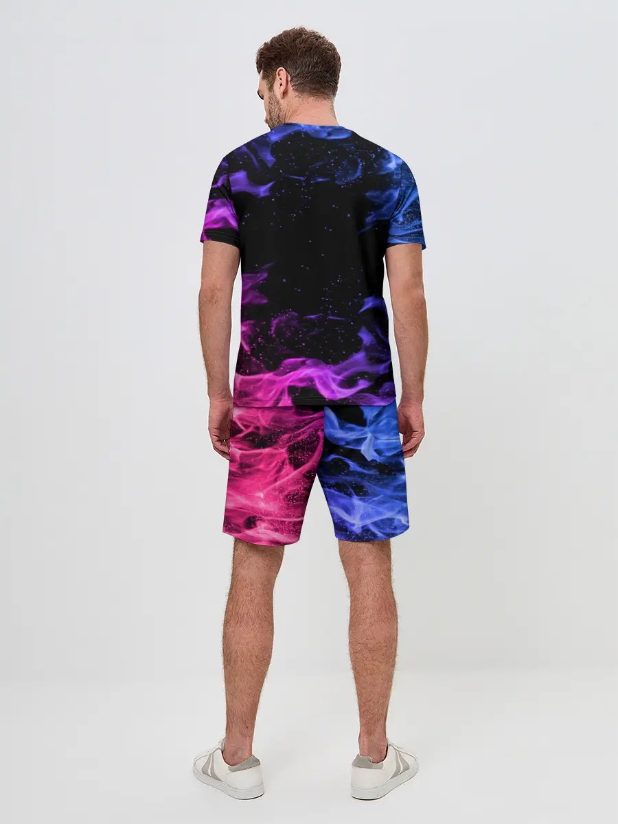 Мужской костюм с шортами / ОГОНЬ НЕОН