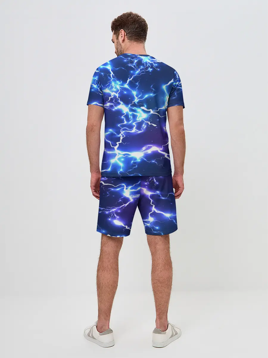 Мужской костюм с шортами / СВЕТЯЩИЕСЯ МОЛНИИ | NEON FLASH
