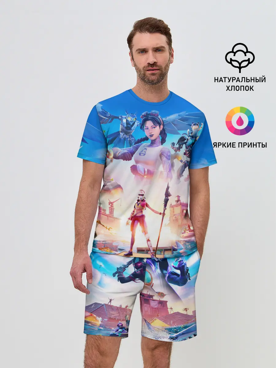 Мужской костюм с шортами / FORTNITE
