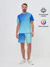 Мужской костюм с шортами / blue