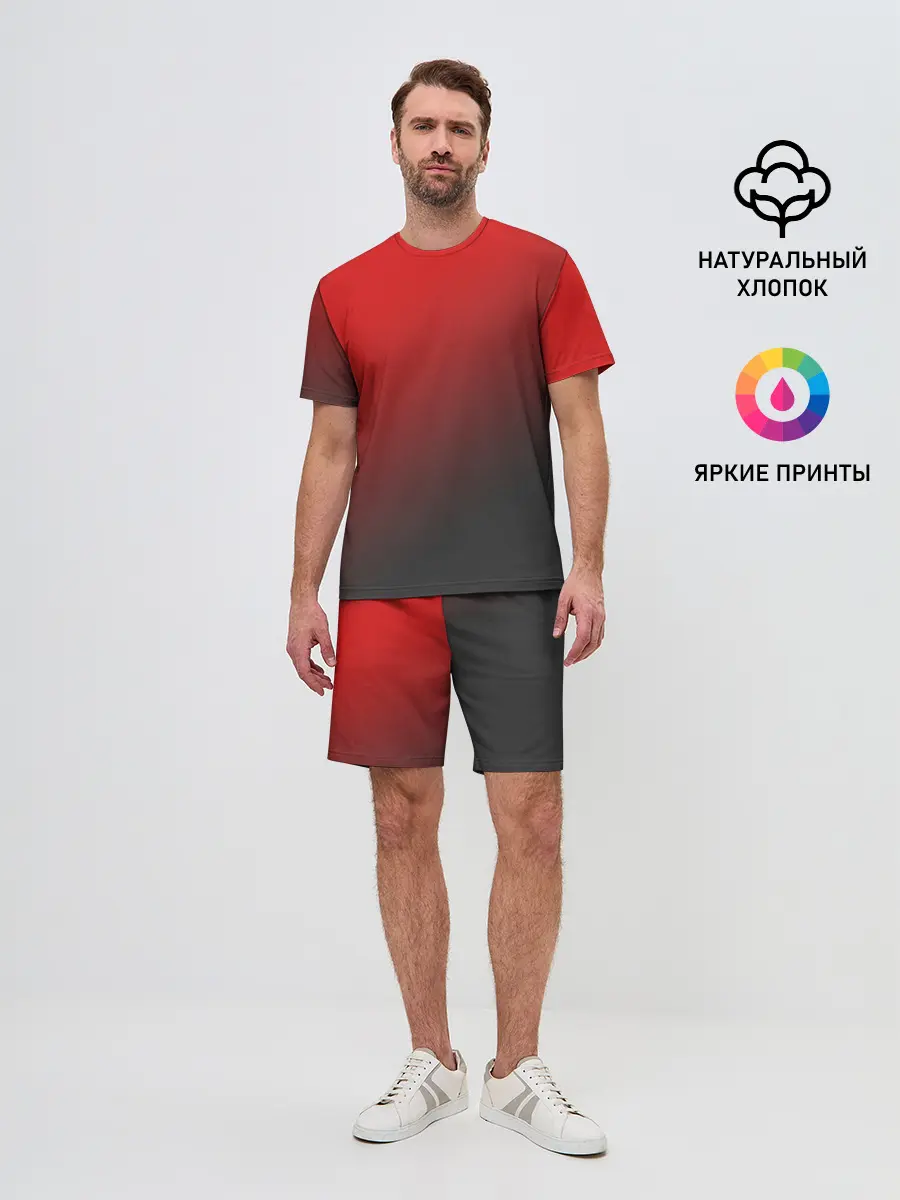 Мужской костюм с шортами / RED