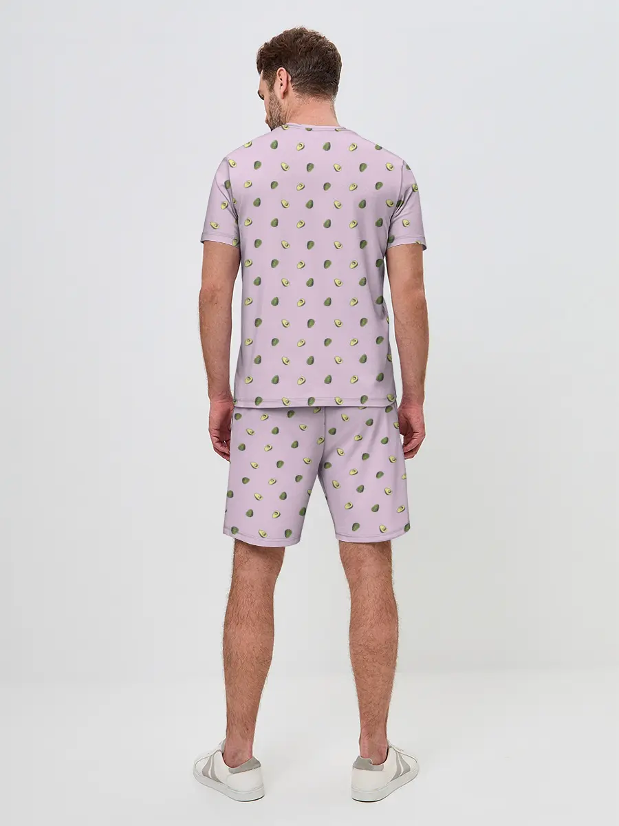 Мужской костюм с шортами / Авокадо Кот