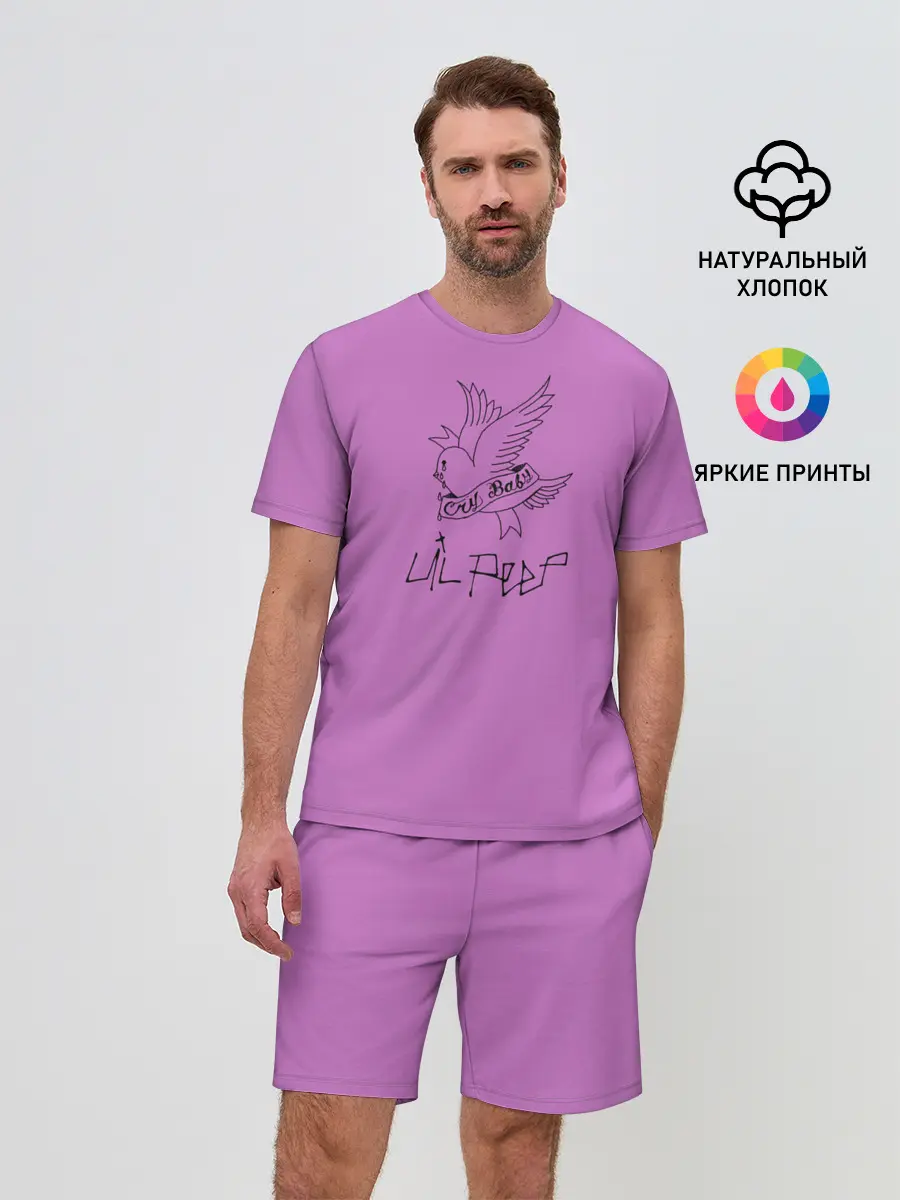 Мужской костюм с шортами / Lil peep