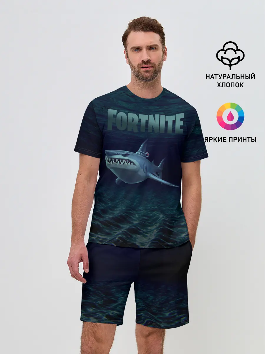 Мужской костюм с шортами / Loot Shark Fortnite