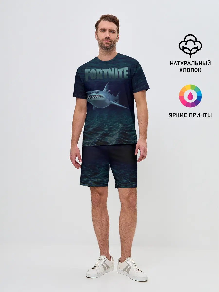 Мужской костюм с шортами / Loot Shark Fortnite