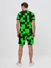 Мужской костюм с шортами / ЗЕЛЕНЫЕ КУБИКИ
