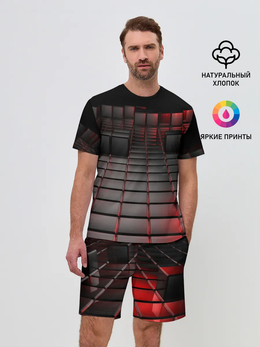 Мужской костюм с шортами / КАРБОНОВЫЕ ПЛИТЫ