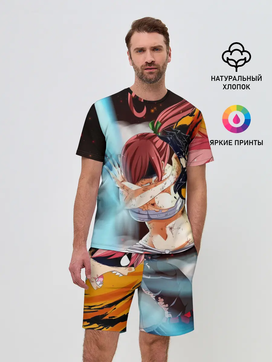 Мужской костюм с шортами / Нацу и Грей против Эльзы