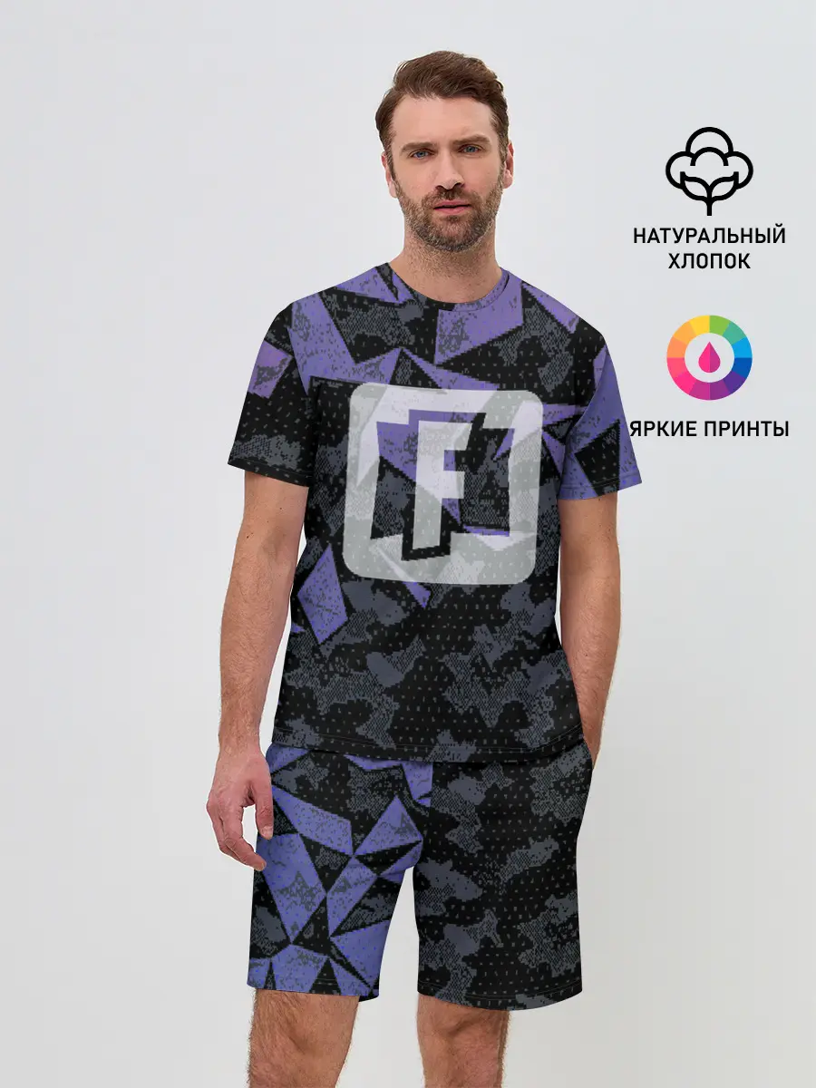 Мужской костюм с шортами / Фортнайт