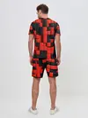 Мужской костюм с шортами / КУБИКИ 3D