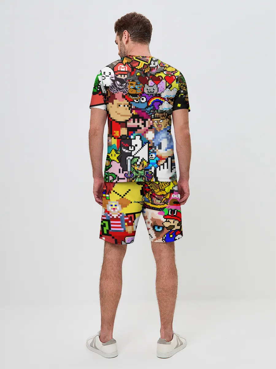 Мужской костюм с шортами / Pixel