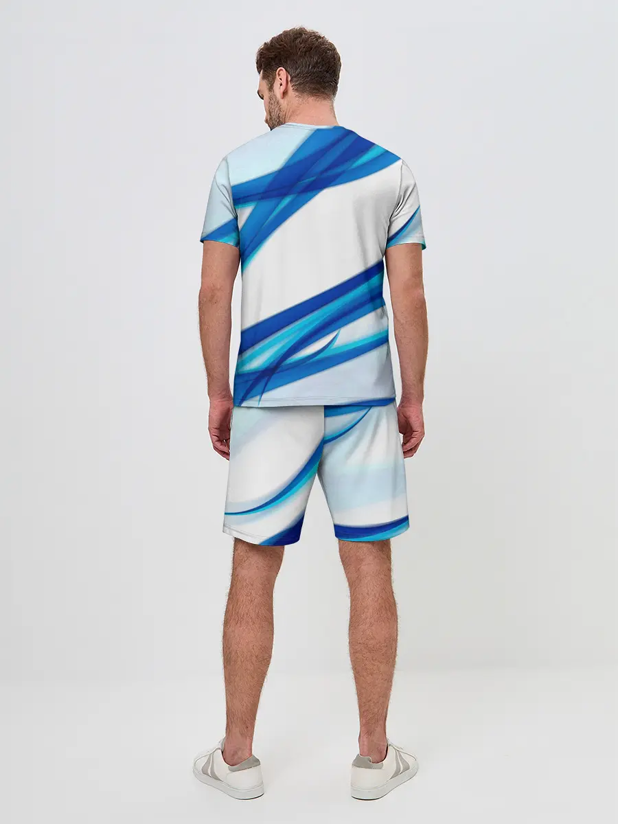 Мужской костюм с шортами / STRIPES BLUE