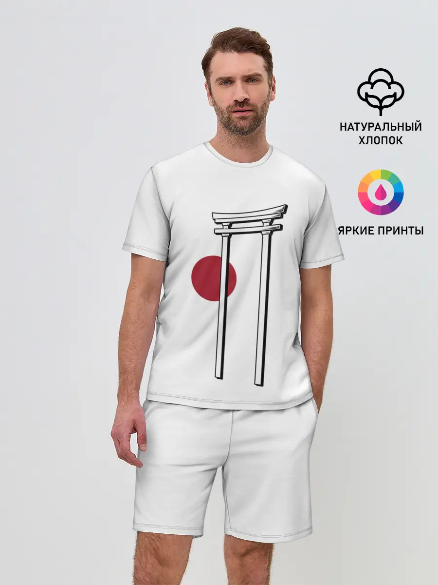 Мужской костюм с шортами / Япония Тории | Torii in Japan