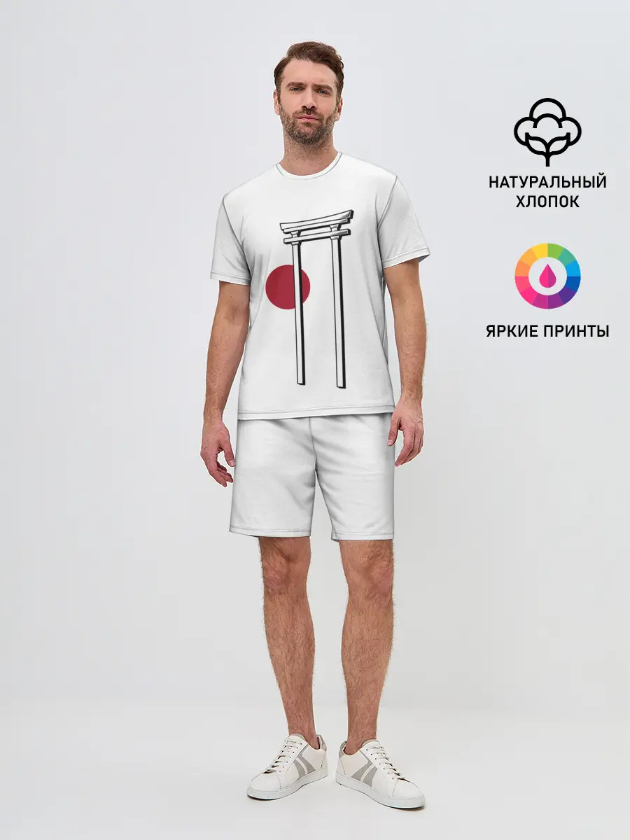 Мужской костюм с шортами / Япония Тории | Torii in Japan