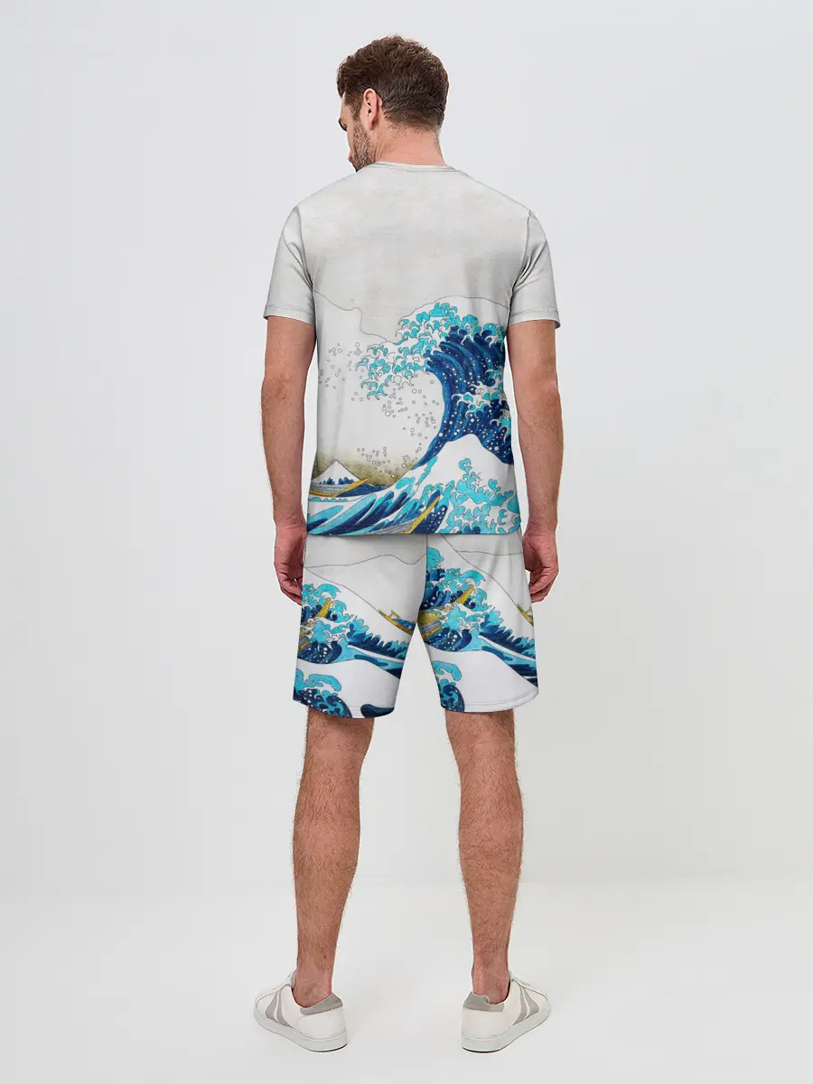 Мужской костюм с шортами / Japanese wave