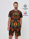 Мужской костюм с шортами / ДИКИЙ УЗОР