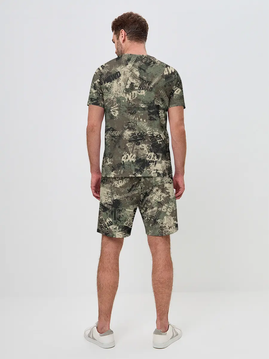 Мужской костюм с шортами / Off Road камуфляж
