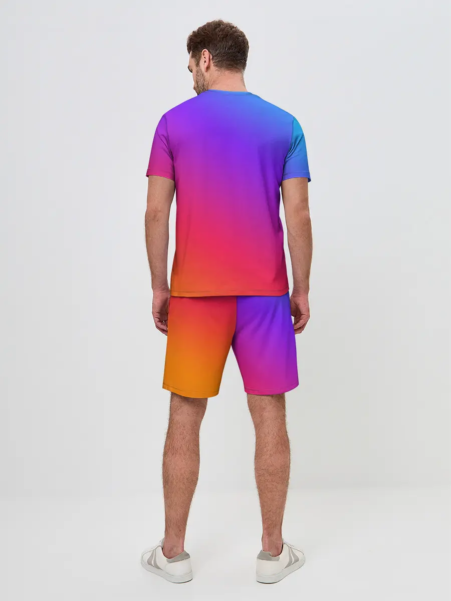 Мужской костюм с шортами / Градиент