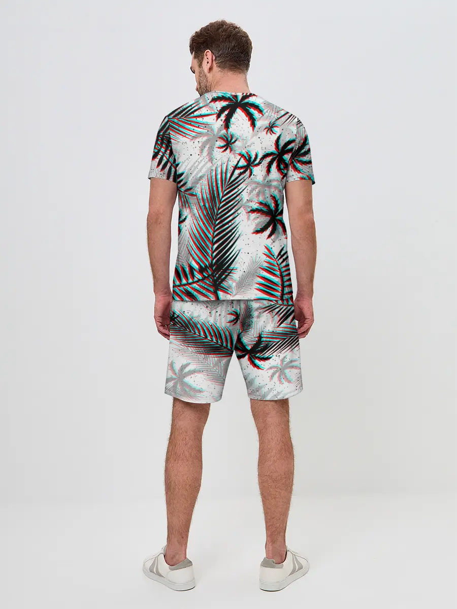 Мужской костюм с шортами / ПАЛЬМЫ | TROPICAL GLITCH